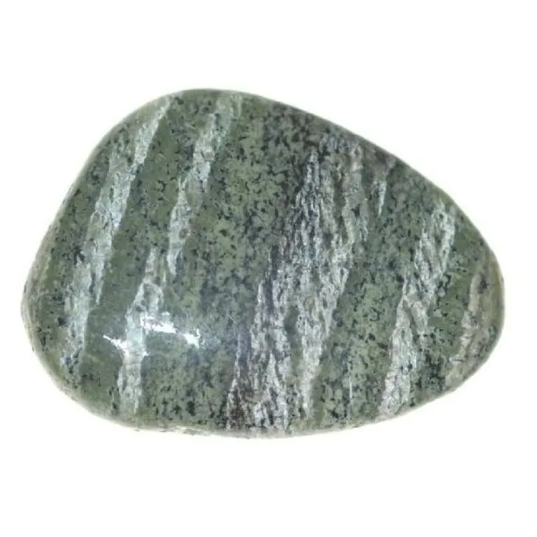 Serpentine Chrysotile Tumbled Stone for Healing - Natural Lithotherapy Crystal - Geofossiles