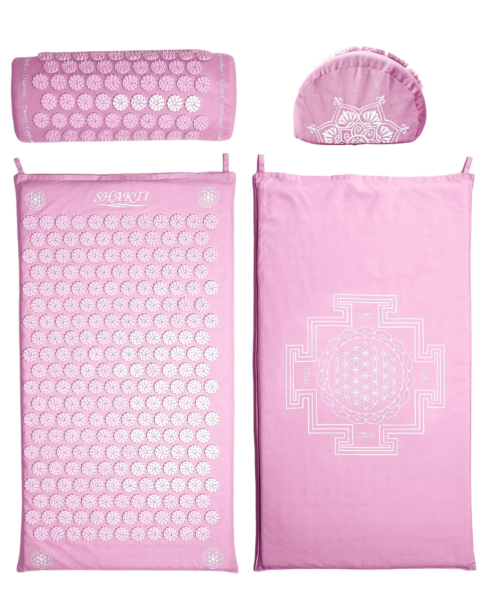 ShaktiMat Acupressure Mat & Pillow Set, Organic Cotton, Sustainable, Stress Relief, FSA/HSA Eligible