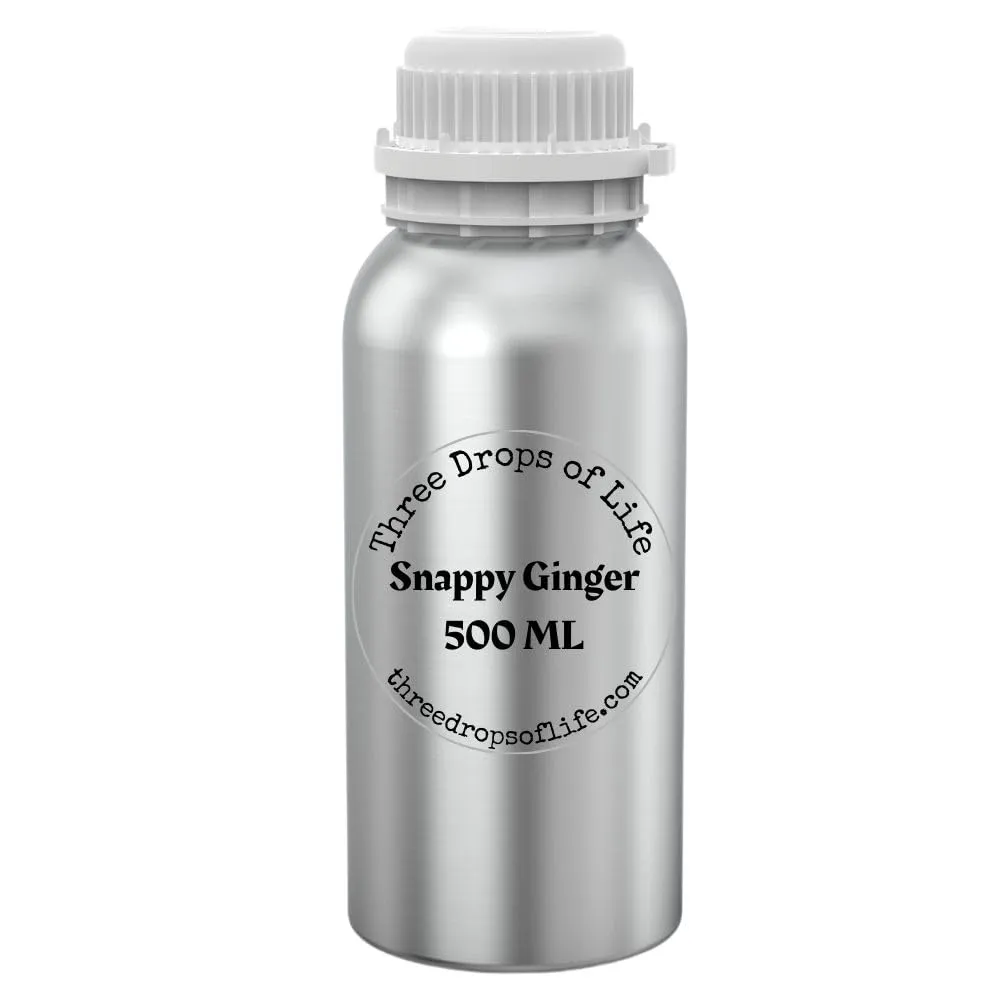 Signature Aromatherapy Scented Fragrance Oils - Snappy Ginger 500ML for Waterless Diffusers