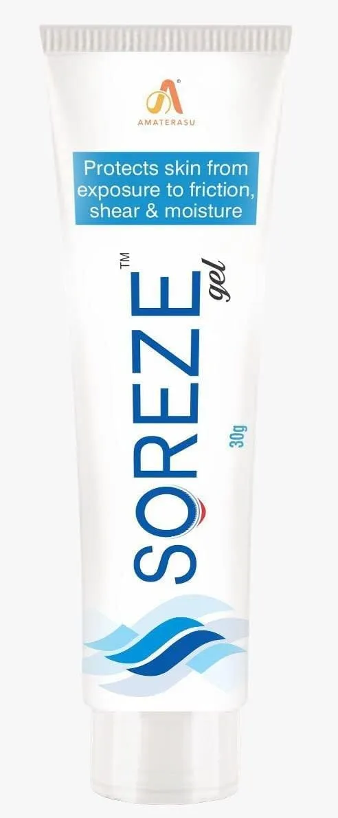 Skinsore Prevention Gel 30gm - Dermatologically Tested, Water Repellent Silicone Barrier Film