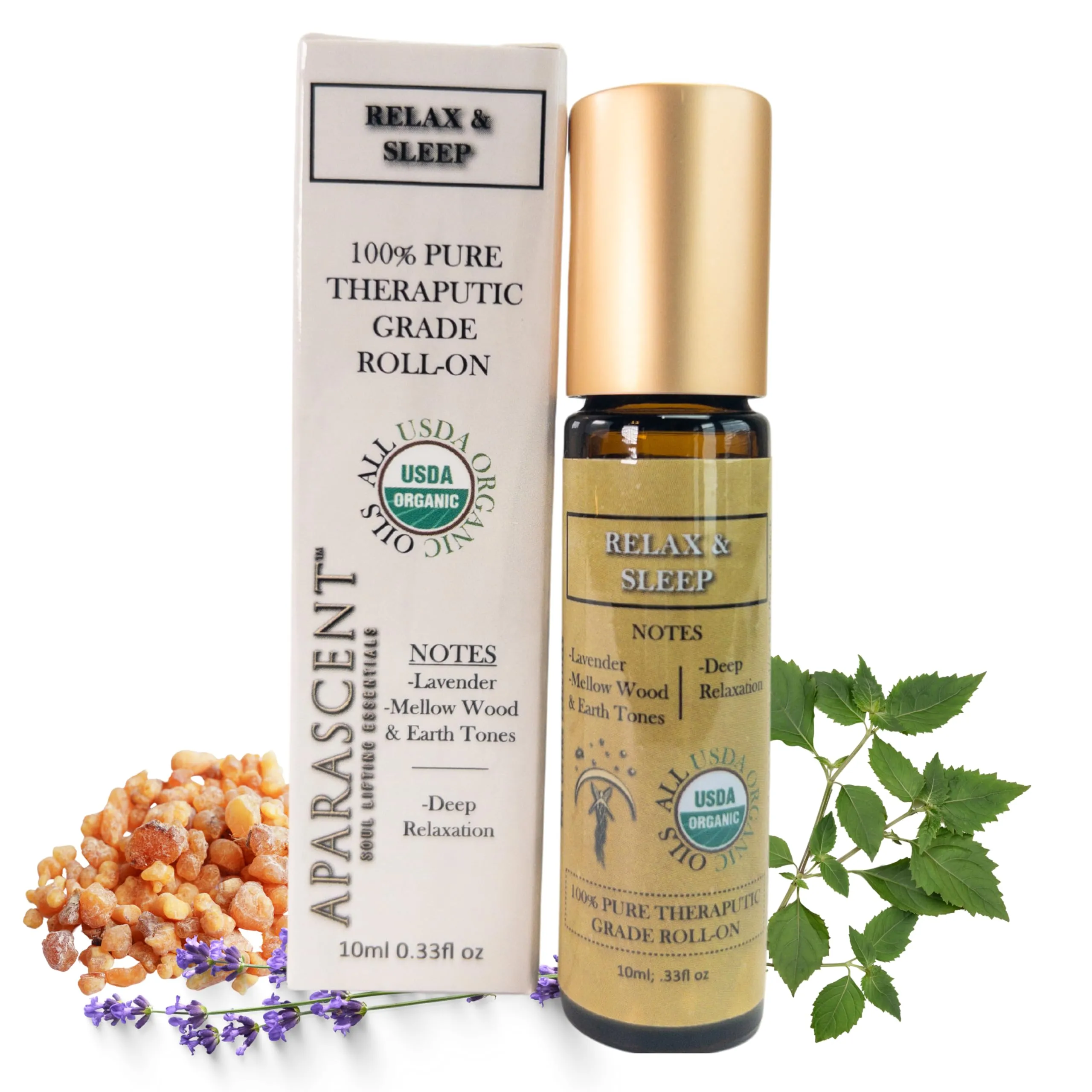 Sleep & Relax Aromatherapy Roll-On 10ml - Lavender, Frankincense, Patchouli, Orange, Cedarwood