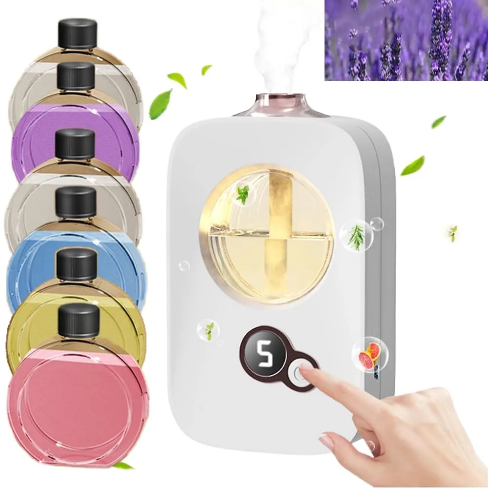 Smart LED Aromatherapy Diffuser 2024, Intelligent Digital Display, 50ml Essential Oil Capacity