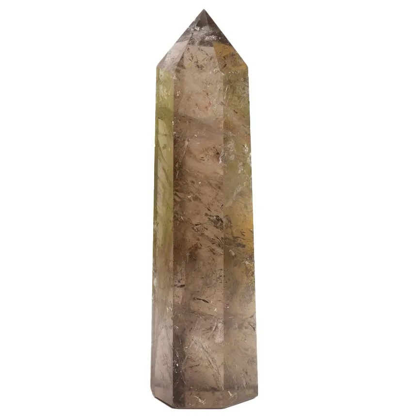 Smoky Quartz Natural Crystal Tower 2.75-3.54' for Healing, Chakra, Reiki Meditation Wand