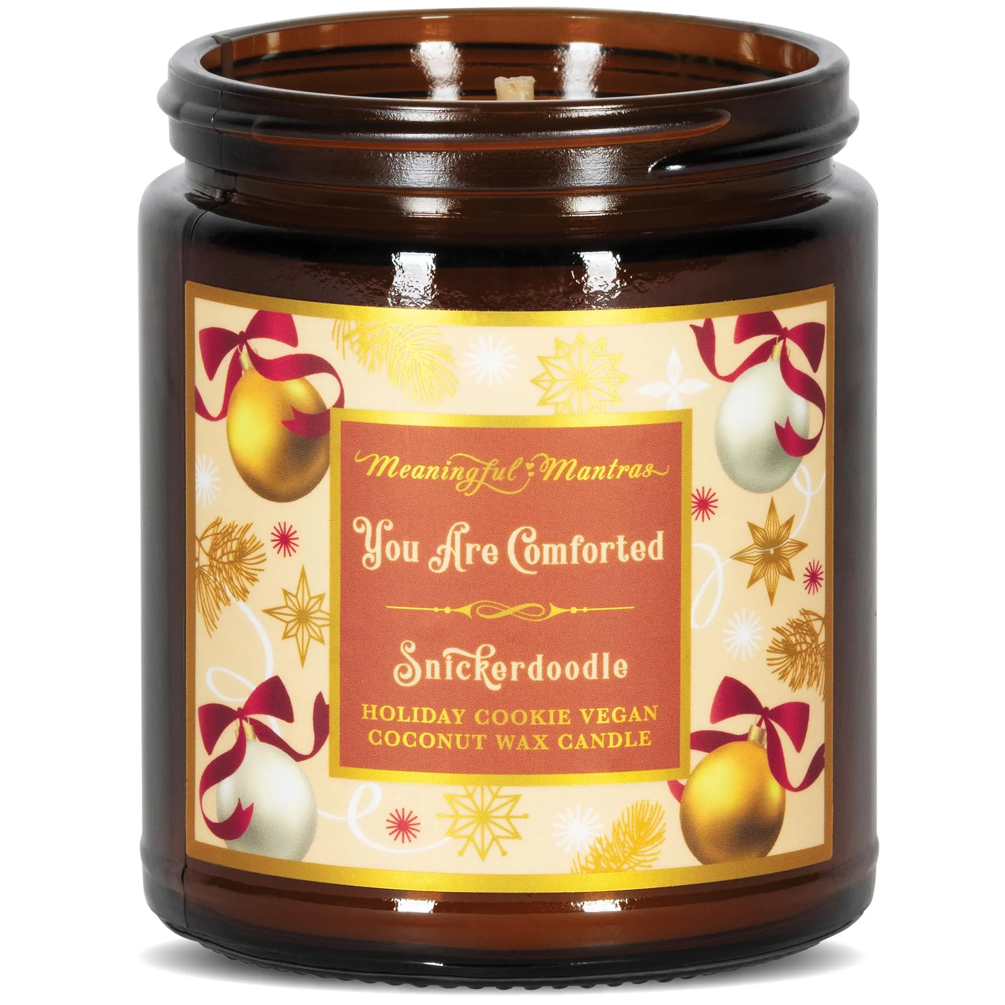 Snickerdoodle Cookie Aromatherapy Candle 8oz - Vegan, Non-Toxic, Long Lasting with Essential Oils