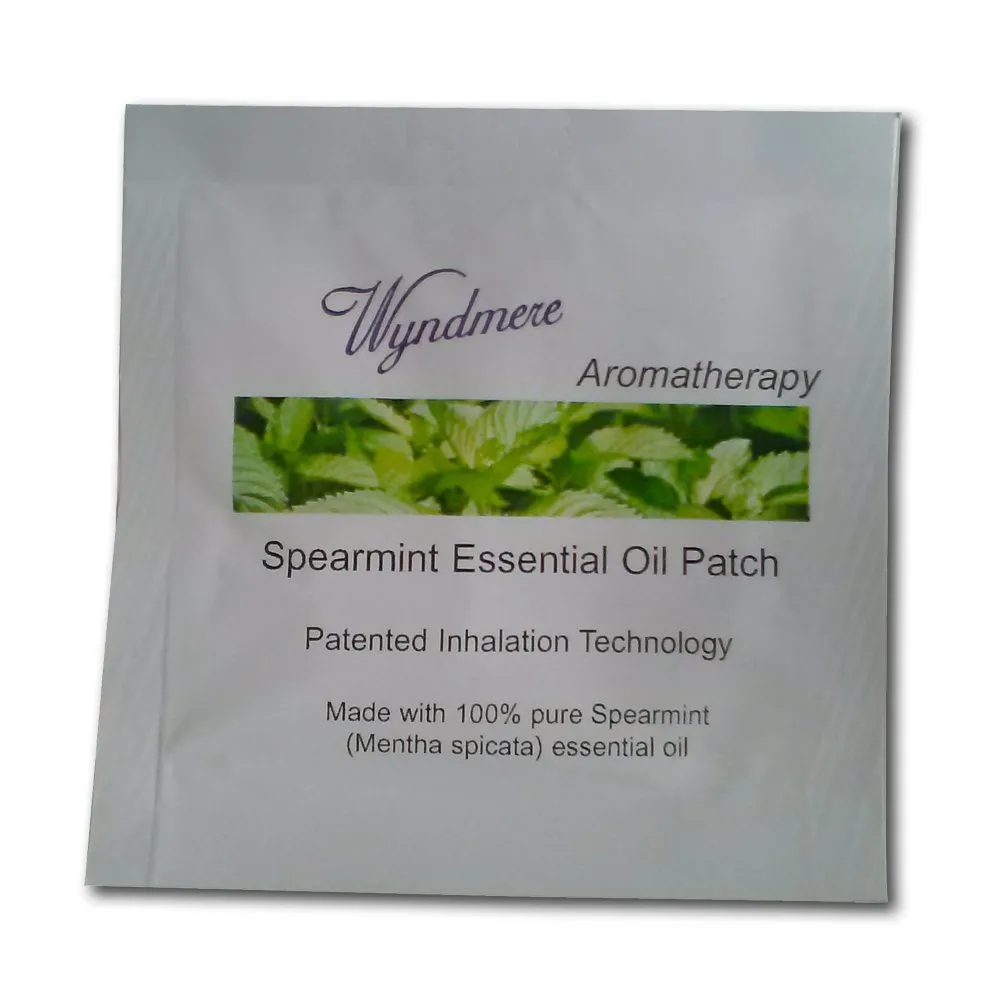 Spearmint Aromatherapy Inhalation Patch - Safe, Convenient, Non-Transdermal Hydrogel Adhesive