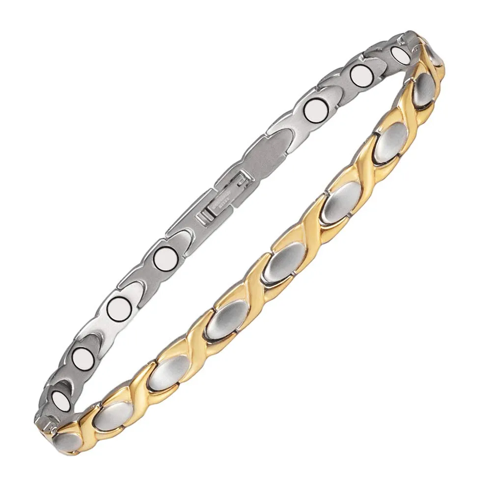 Stainless Steel Magnetic Anklet Bracelet for Women, Adjustable, Stylish & Durable Design