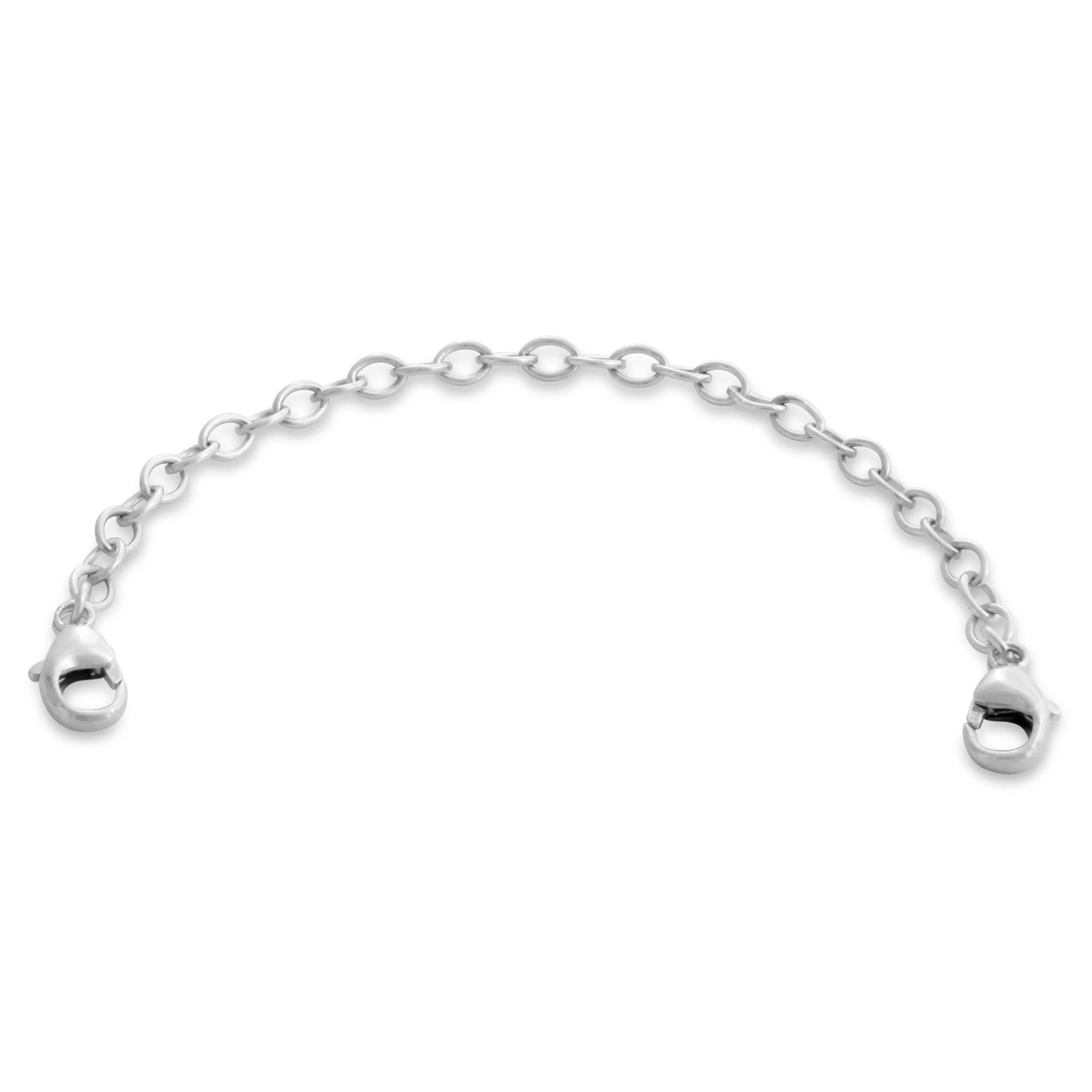 Sterling Silver 4mm Necklace Bracelet Safety Chain 2'-6'