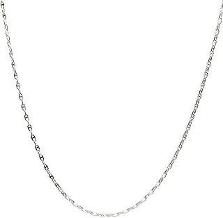 Sterling Silver Mariner Chain Necklace with 2' Extender - Elegant Design, Versatile Style