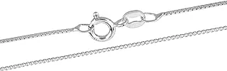 Stylishly Sleek 0.5 mm Box Chain 20 Inch .925 Sterling Silver Necklace