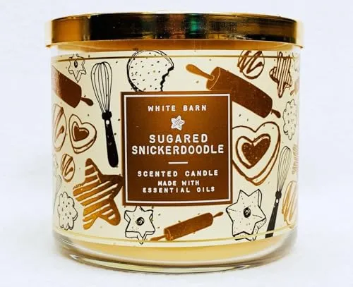 Sugared Snickerdoodle 3-Wick Candle with Essential Oils - 14.5 oz by White Barn