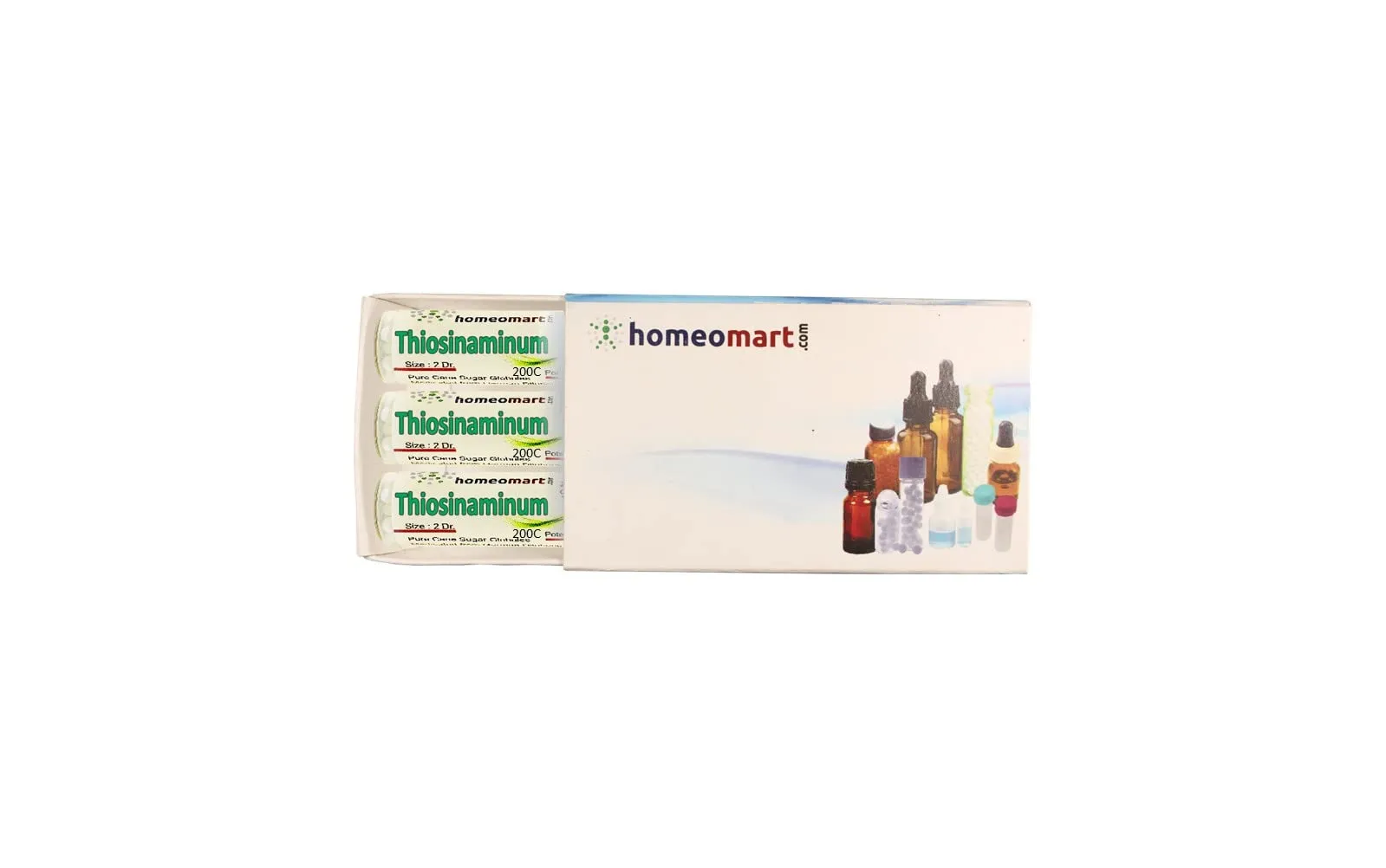 Thiosinaminum Homeopathy Pellets 200C - Natural Treatment, Safe & Convenient Pack of 3