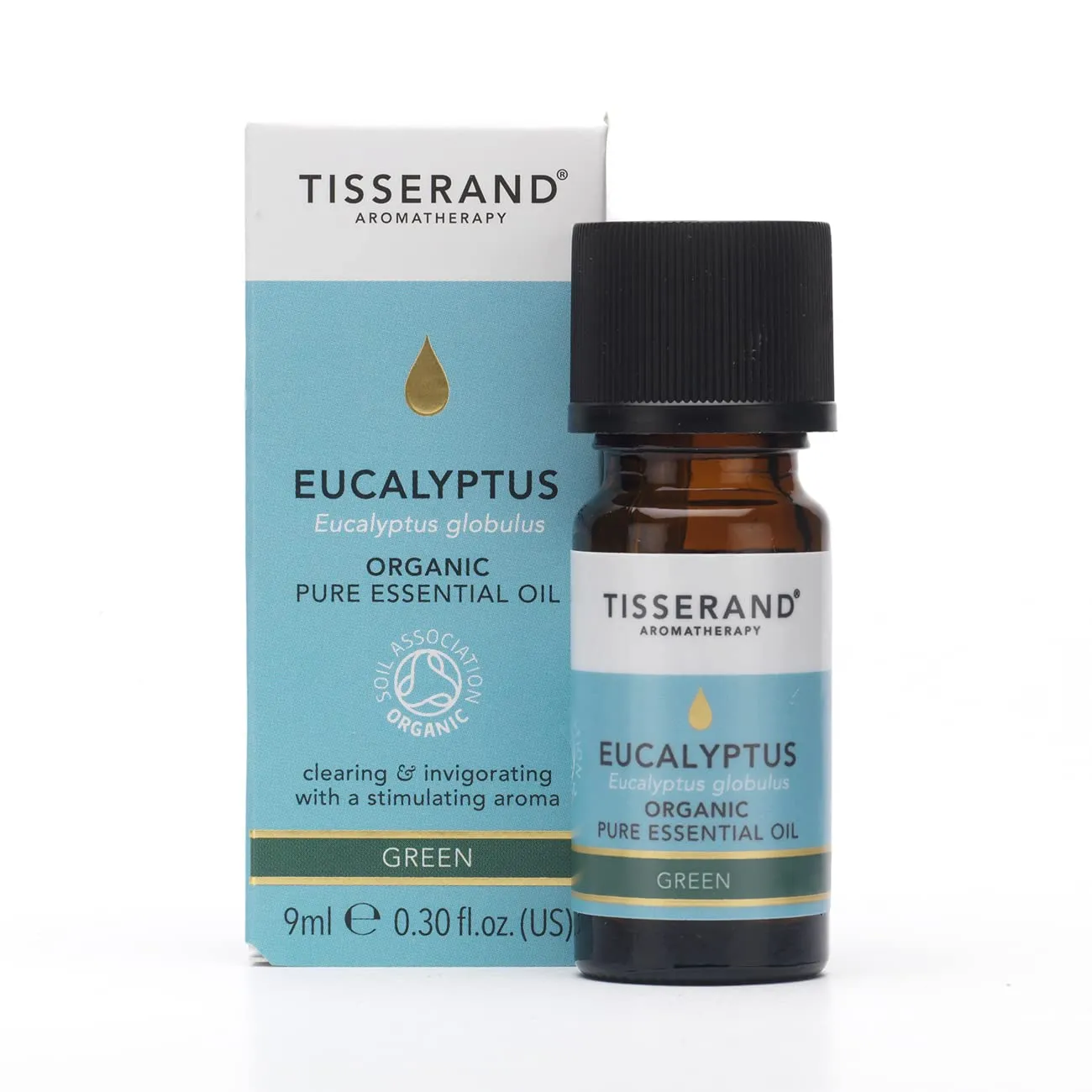 Tisserand Eucalyptus Essential Oil 0.32oz - Pure, Balsamic Aroma Blends with Grapefruit, Peppermint