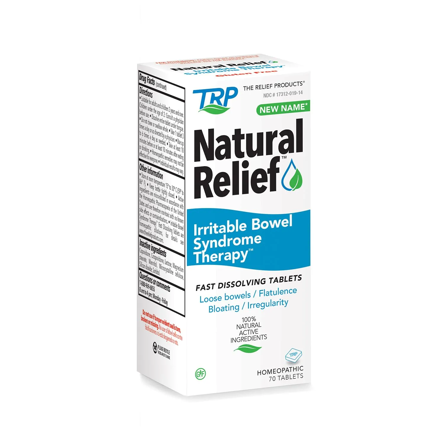 TRP COMPANY IBS THERAPY Tablets - 70 Count for Effective Digestive Relief