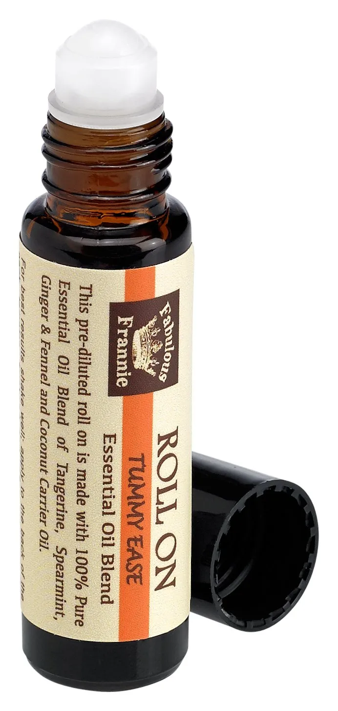 Tummy Ease Essential Oil Blend Roll-On 10ml with Tangerine, Spearmint, Ginger & Fennel