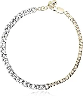 Two-tone Cuban Chain Necklace for Women - 18K Gold/Silver-Plated Fashion Jewelry Gift