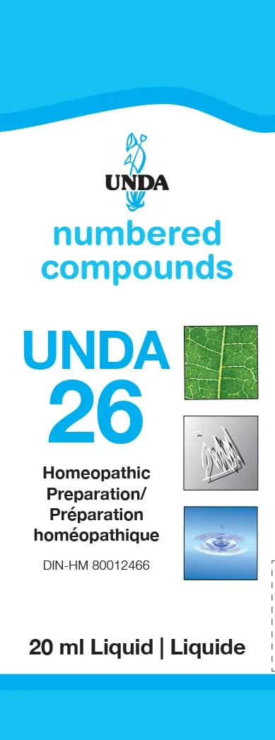 UNDA 26 Numbered Compounds