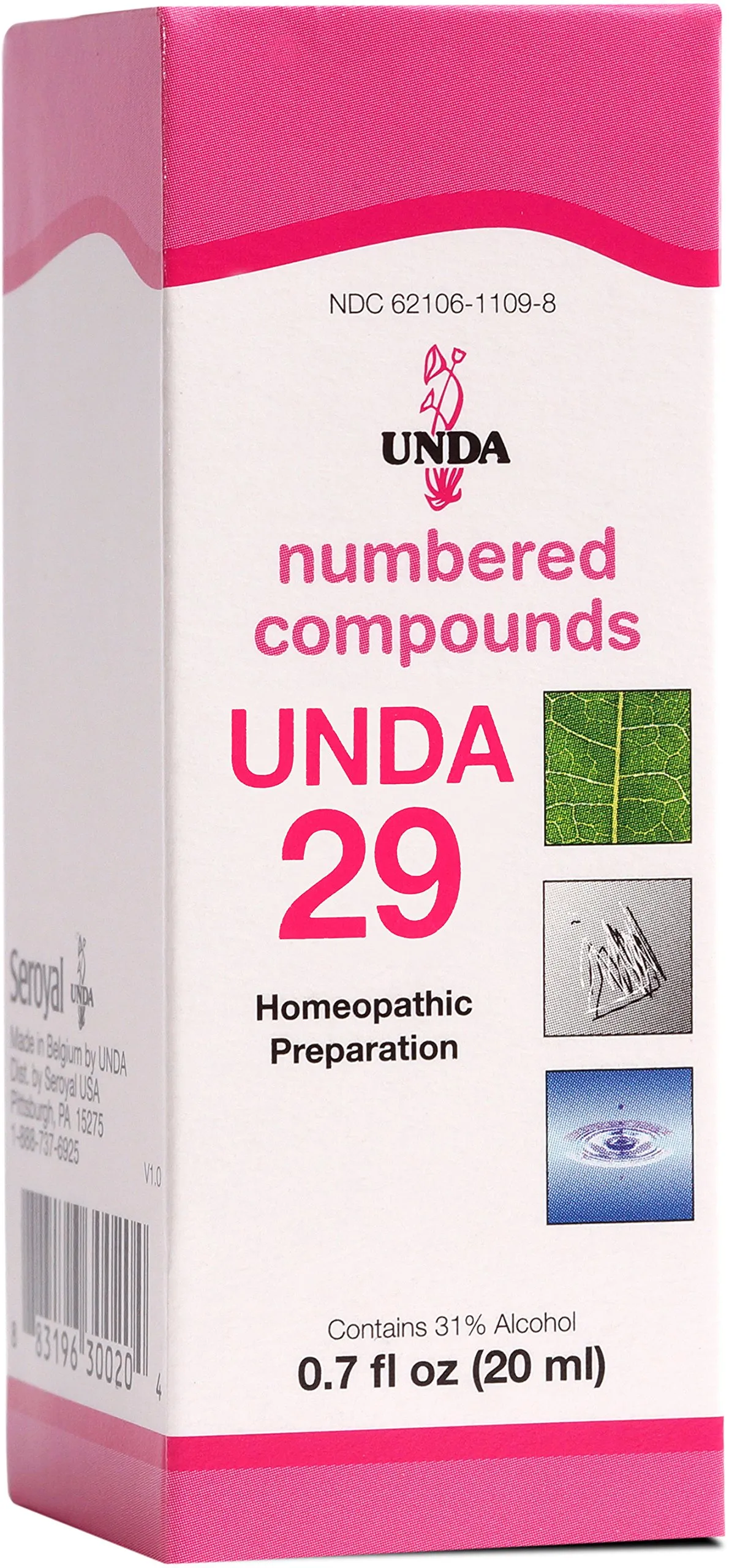 UNDA 29 Numbered Compounds