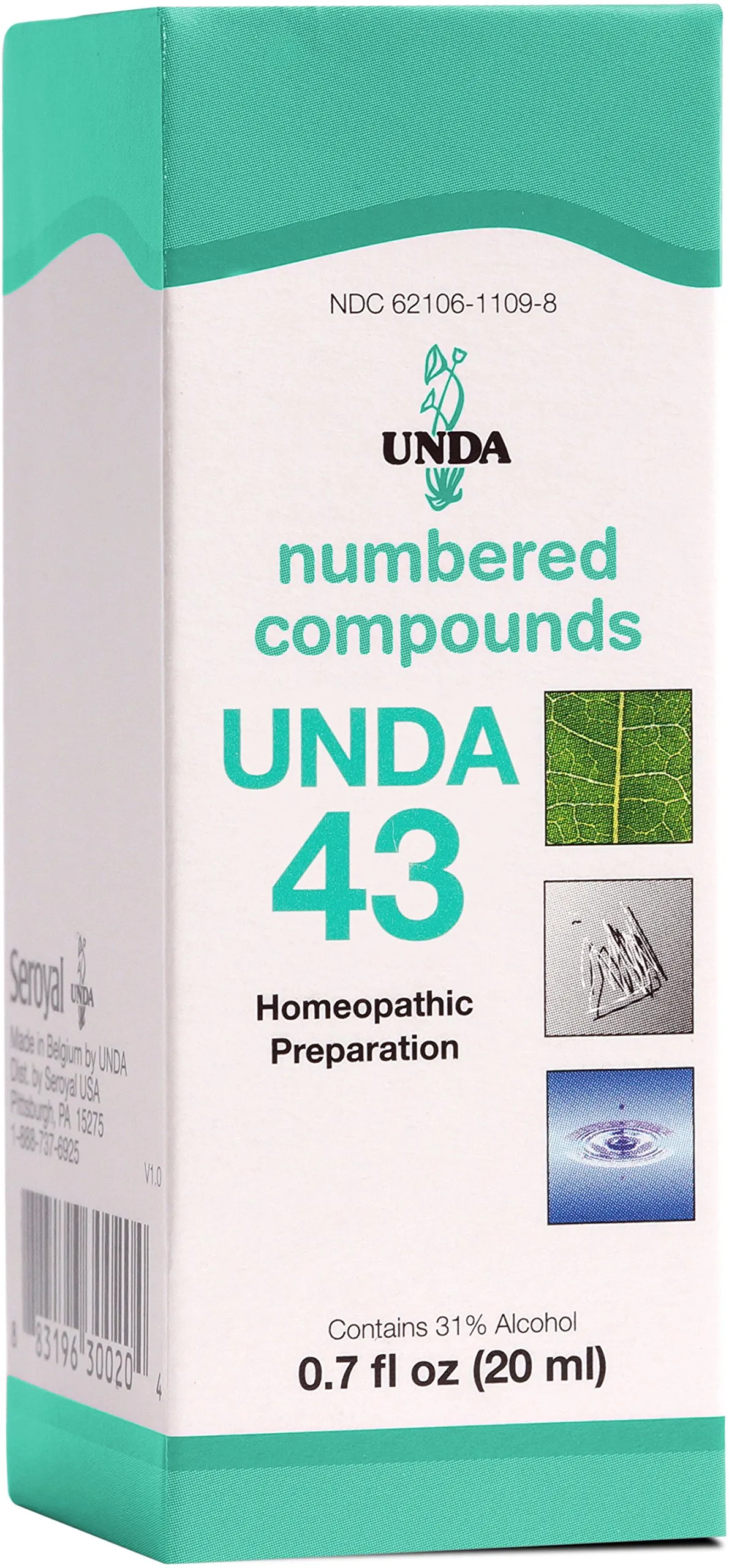 UNDA 43 Numbered Compounds