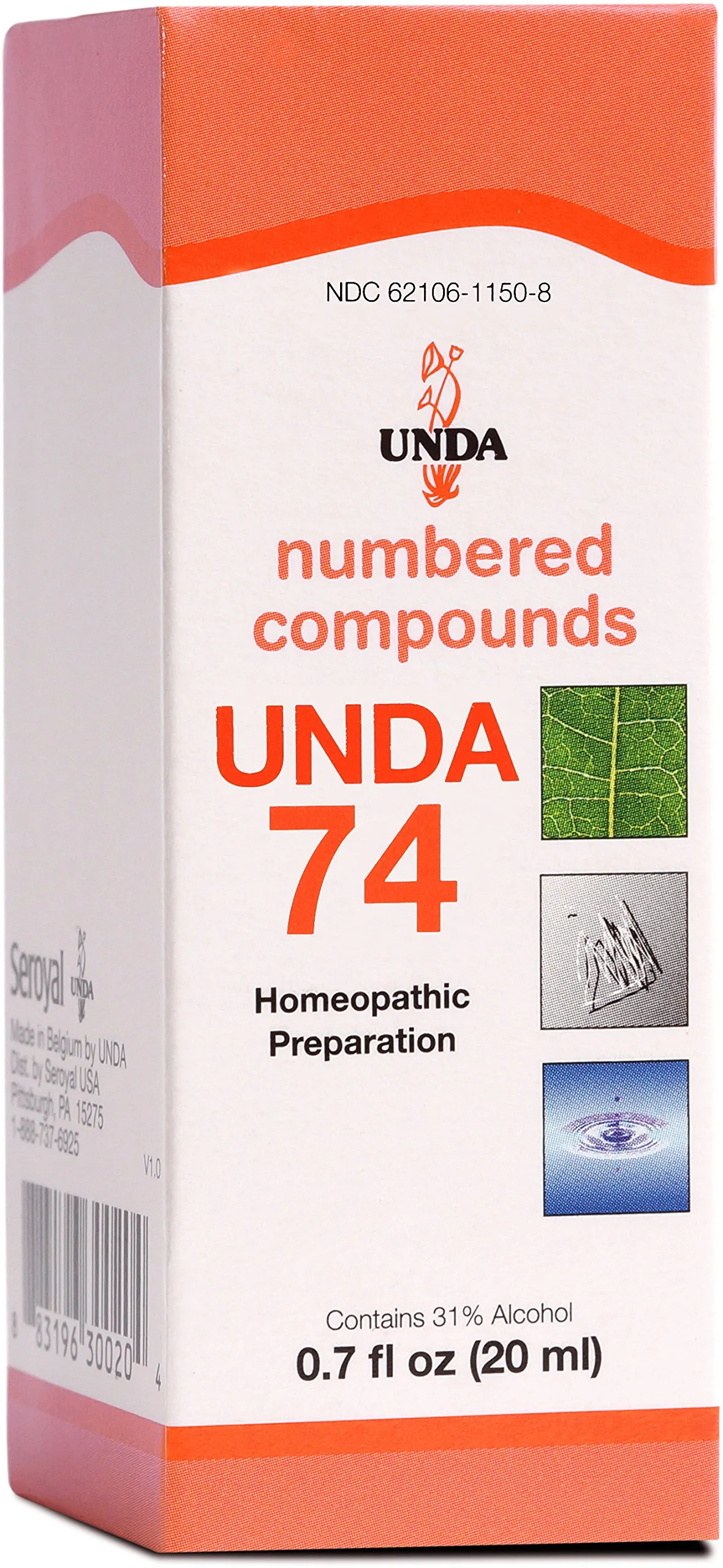 UNDA 74 Numbered Compounds