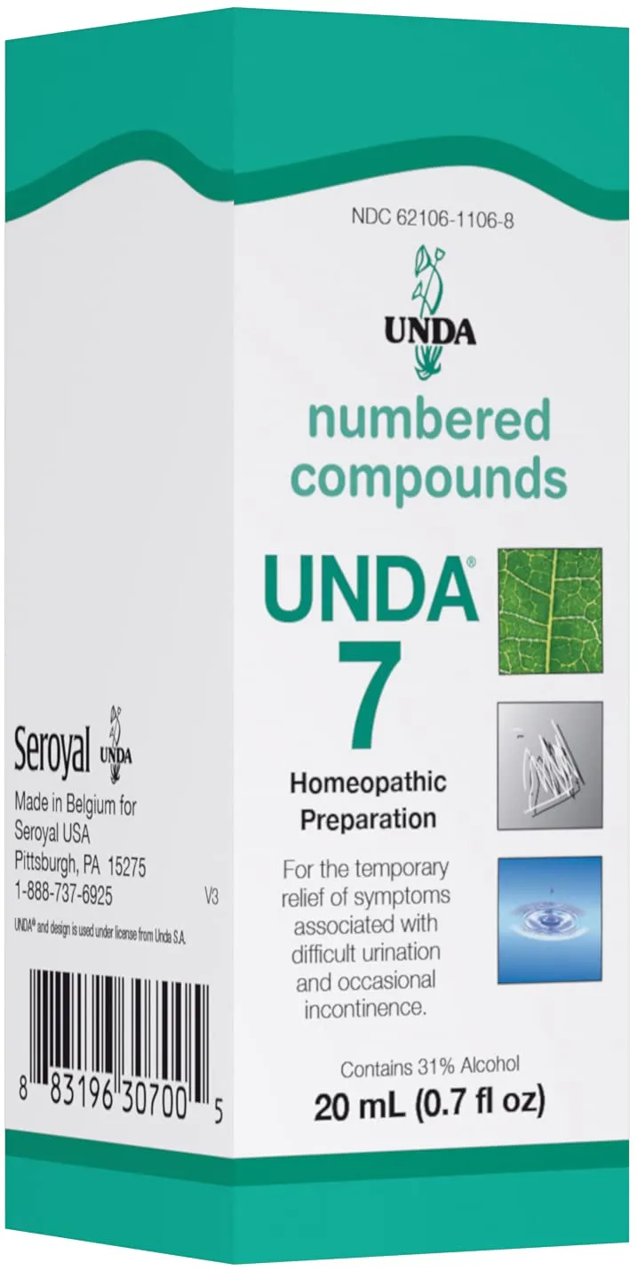 UNDA 7 Numbered Compounds Homeopathic Preparation 0.7 fl. oz.