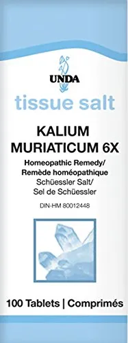 UNDA Kalium Muriaticum 6X Homeopathic Remedy for Healthy Skin