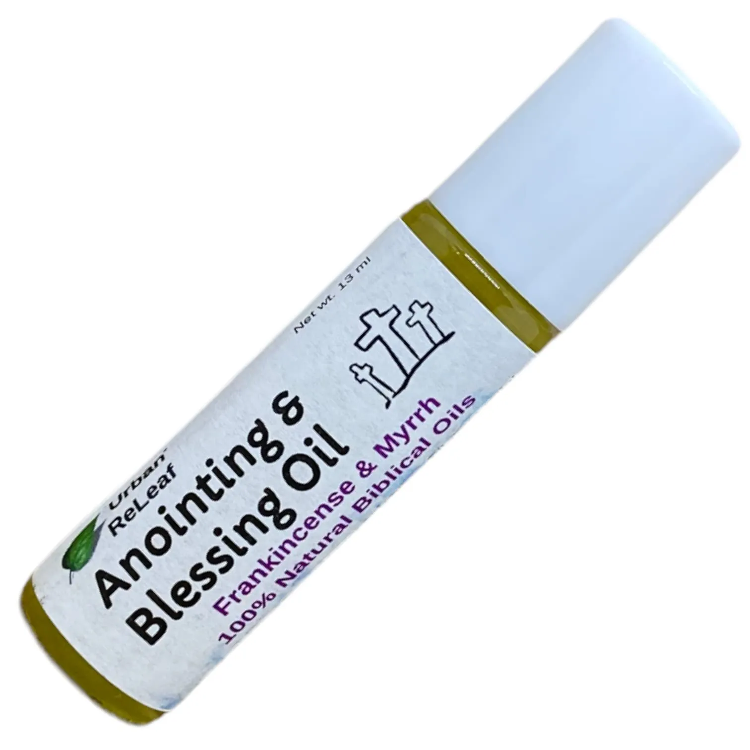 Urban ReLeaf Anointing Oil Roll-On with Frankincense & Myrrh, 0.44 Fl Oz, USA Made