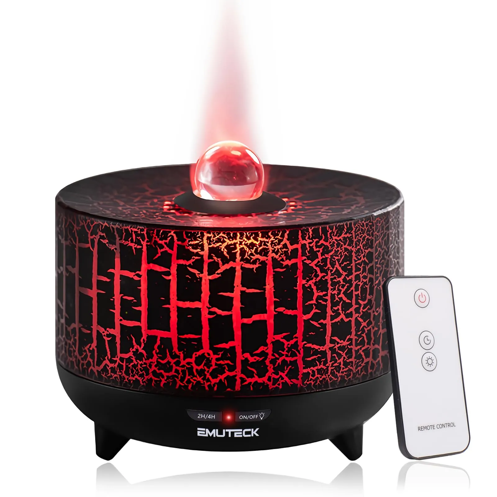 Volcano Diffuser Essential Oil Diffuser, 2-in-1 Humidifier with Remote Control & LED Light