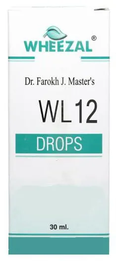 Wheezal WL12 Homeopathic Drop - 30ml/1.01 Fl Oz for Respiratory Health