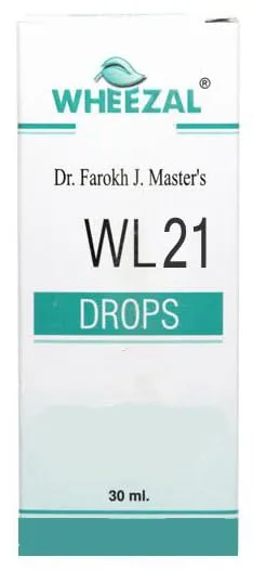 Wheezal WL21 Drop Homeopathic Remedies - 30ml Bottle for Effective Relief