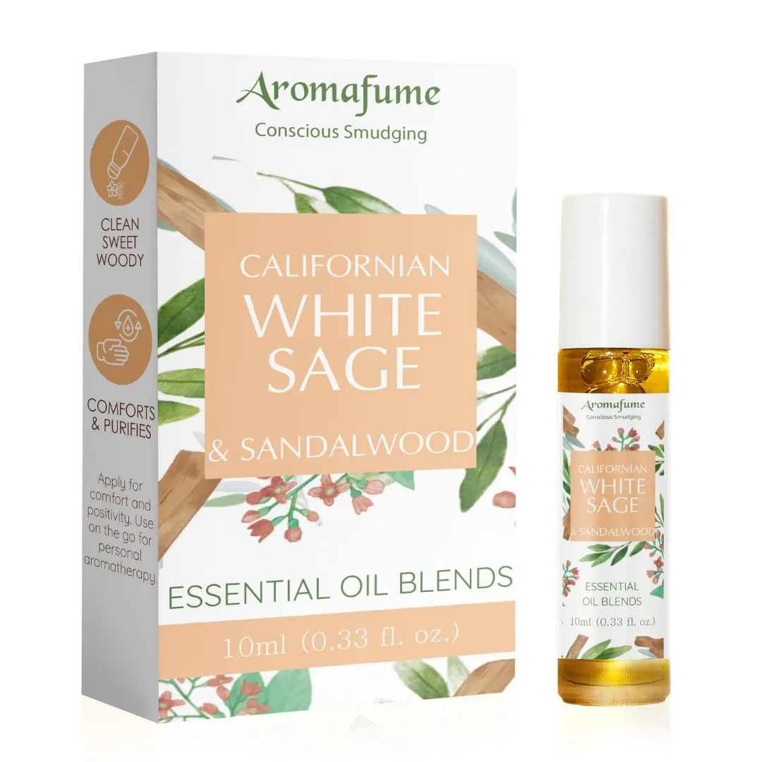 White Sage & Sandalwood Essential Oil Roll-On 10ml