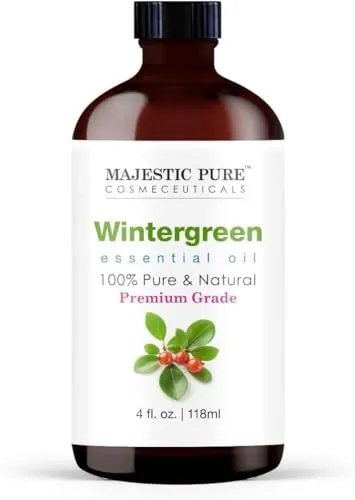 Wintergreen Essential Oil 4 Fl oz by MAJESTIC PURE