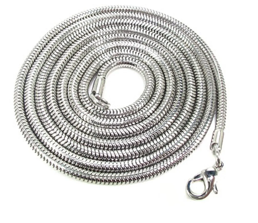 Women’s 1.5 MM Snake Chain Necklace - Stainless Steel, Hypoallergenic, Gift Ready