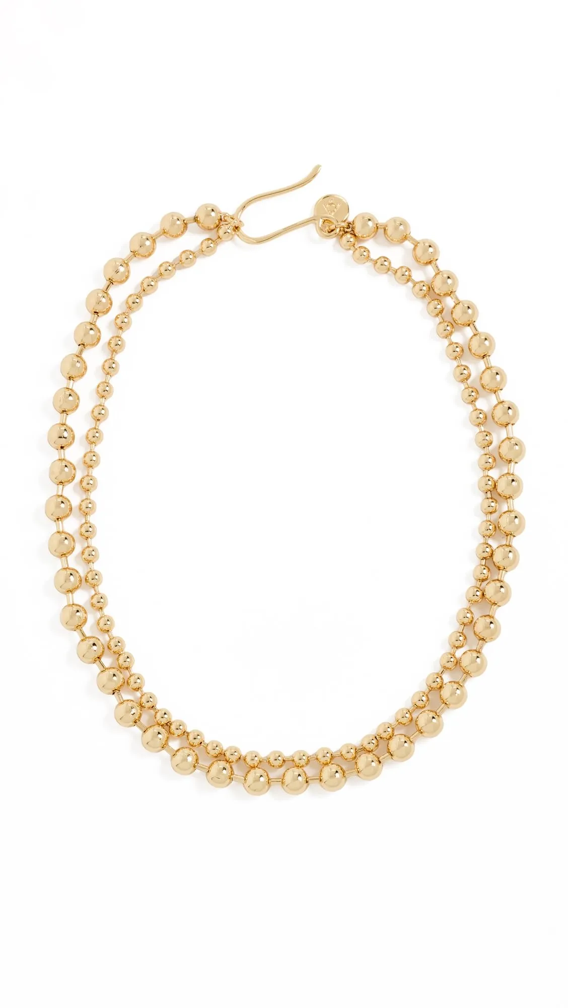 Women's Layered Ball Chain Necklace - Polished Finish, 13.75in Length by Alexa Leigh