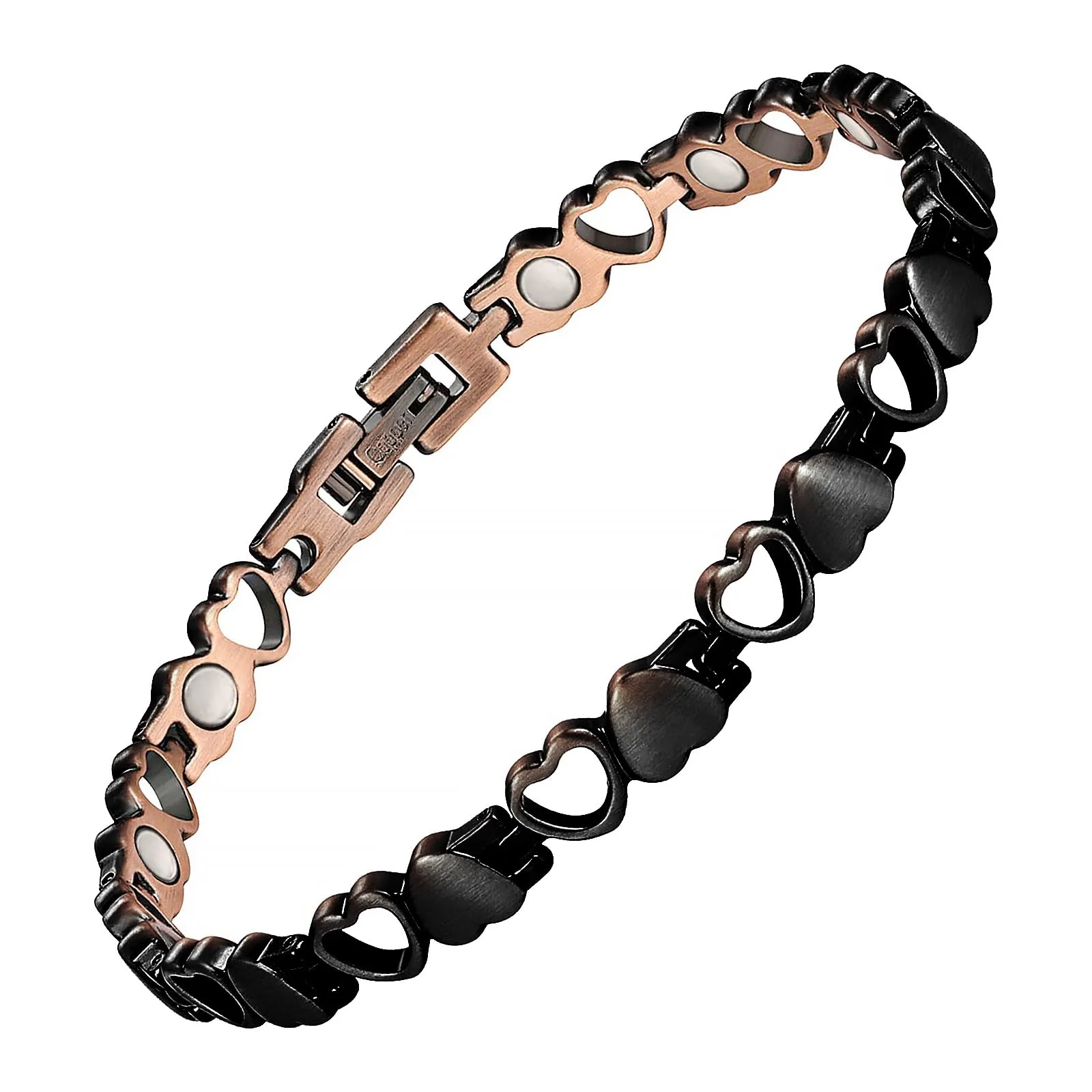 Women's Magnetic Copper Bracelet, Adjustable 23cm, Handmade Pure Copper Jewelry Gift