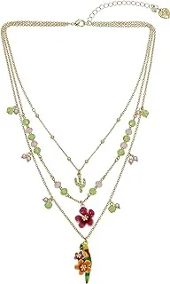 Womens Parrot Layered Necklace - Elegant Multi-Layer Design for Stylish Accessories