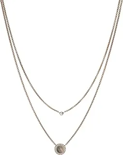 Women's Rose Gold-Tone Stainless Steel Pendant Chain Necklace for Women