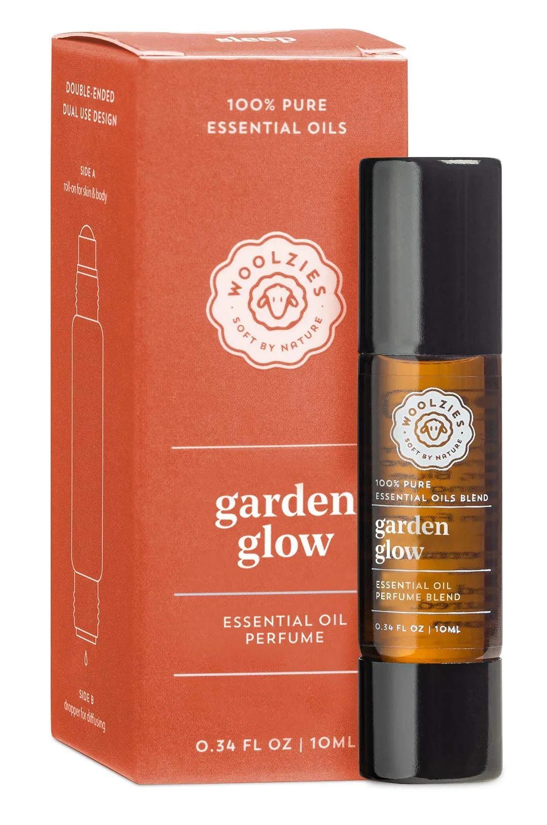 Woolzies Garden Glow Double-Sided Perfume Essential Oil Roll-On & Diffuser