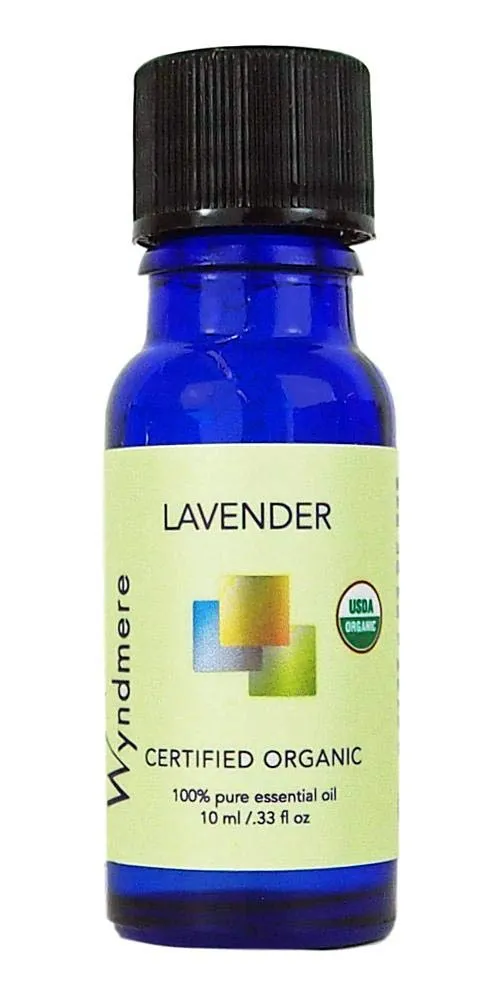 Wyndmere Certified Organic Lavender Essential Oil 10ml - 100% Pure Therapeutic Quality