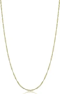 Yellow Gold Plated 1mm Twisted Curb Chain Necklace in Sterling Silver